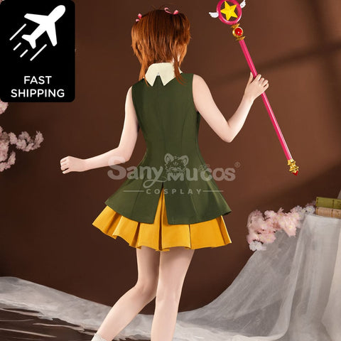 【Pre-Sale】Anime Cardcaptor Sakura Cosplay Sakura Kinomoto Hong Kong Trip Cosplay Costume Premium Edition Cosplay