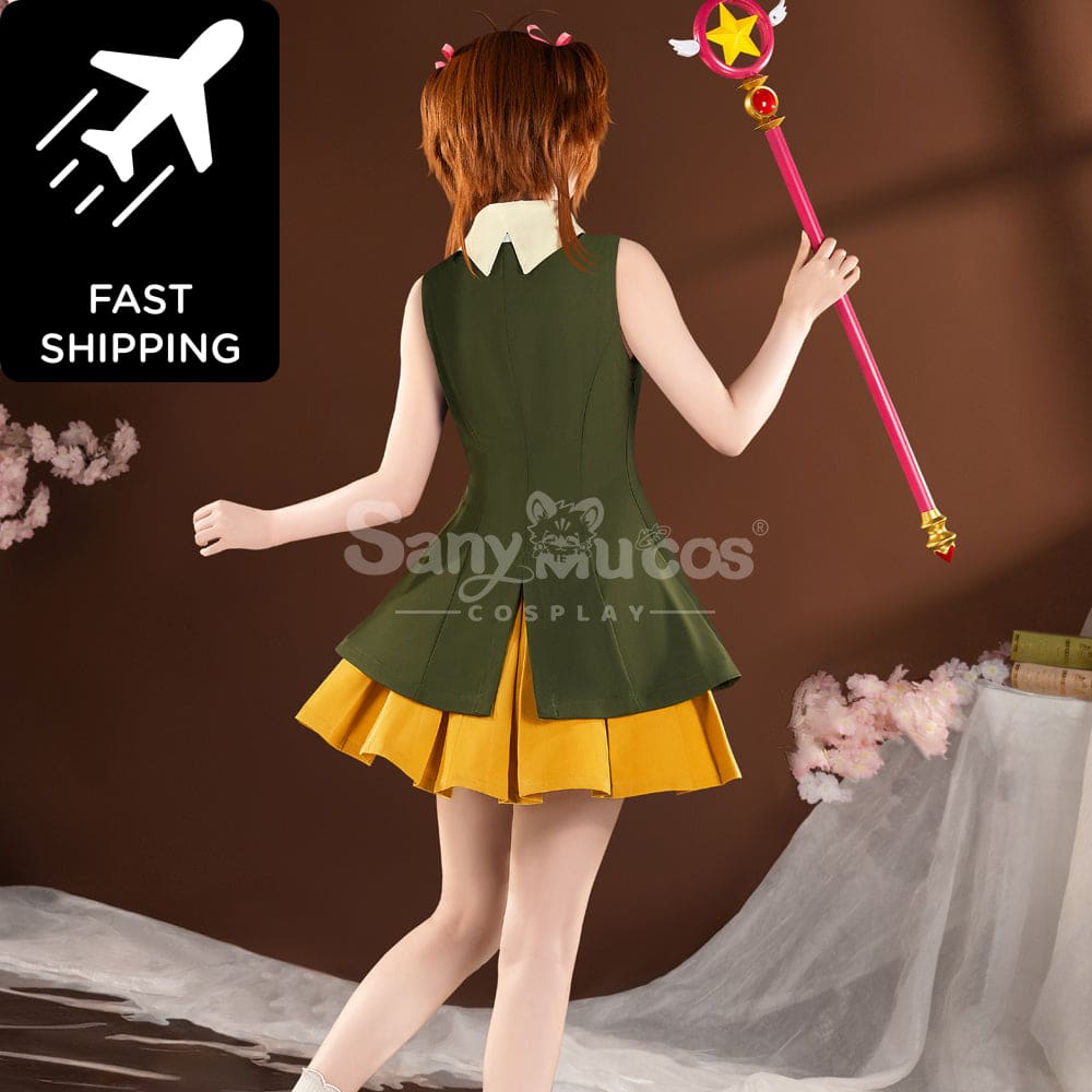 【Pre-Sale】Anime Cardcaptor Sakura Cosplay Sakura Kinomoto Hong Kong Trip Cosplay Costume Premium Edition Cosplay