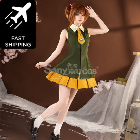 【Pre-Sale】Anime Cardcaptor Sakura Cosplay Sakura Kinomoto Hong Kong Trip Cosplay Costume Premium Edition Cosplay
