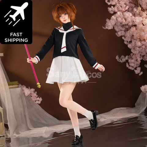 【Pre-Sale】Anime Cardcaptor Sakura Cosplay Sakura Kinomoto School Uniform Cosplay Costume Premium Edition Cosplay