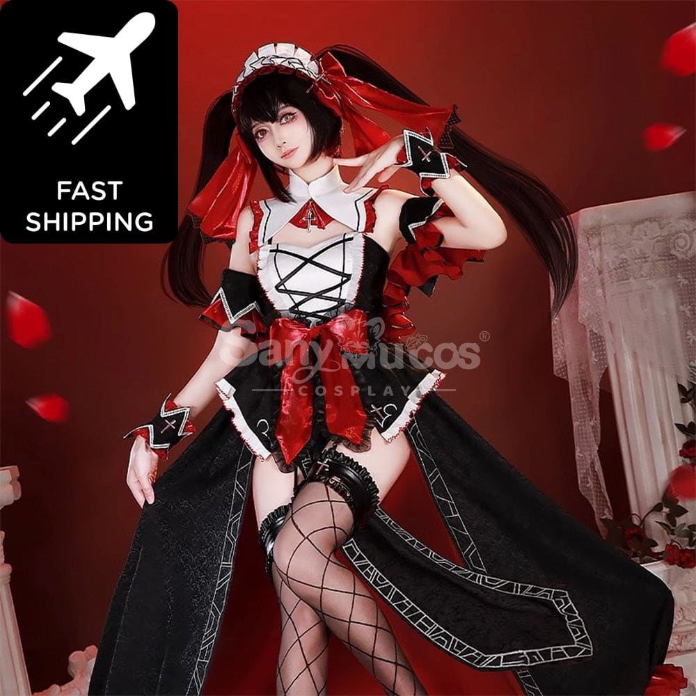 【In Stock】Anime Date A Live Cosplay Kurumi Tokisaki Costume Premium Edition Costumes