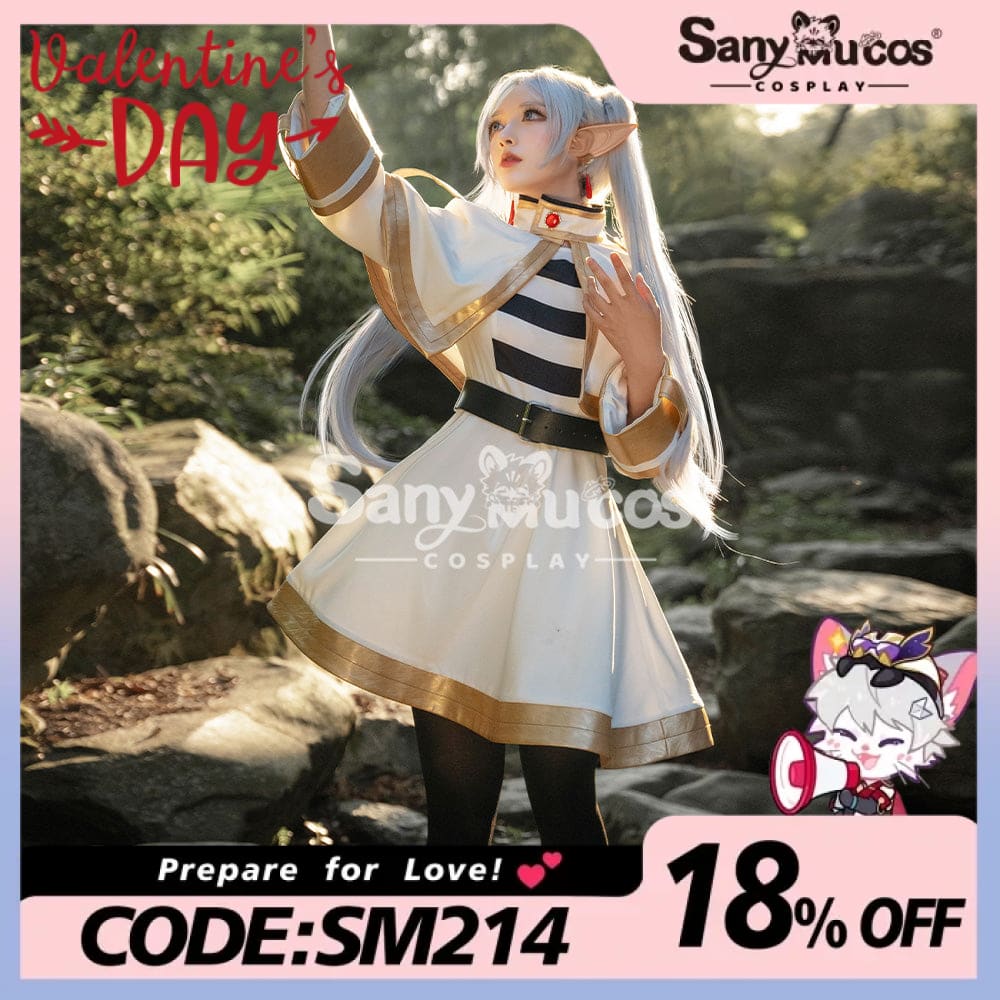 【48H To Ship】Anime Frieren: Beyond Journey’s End Cosplay Frieren Costume Premium Edition Costumes