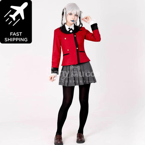 【In Stock】Anime Kakegurui Cosplay Kirari Momobami Cosplay Costume Premium Edition Cosplay Costumes