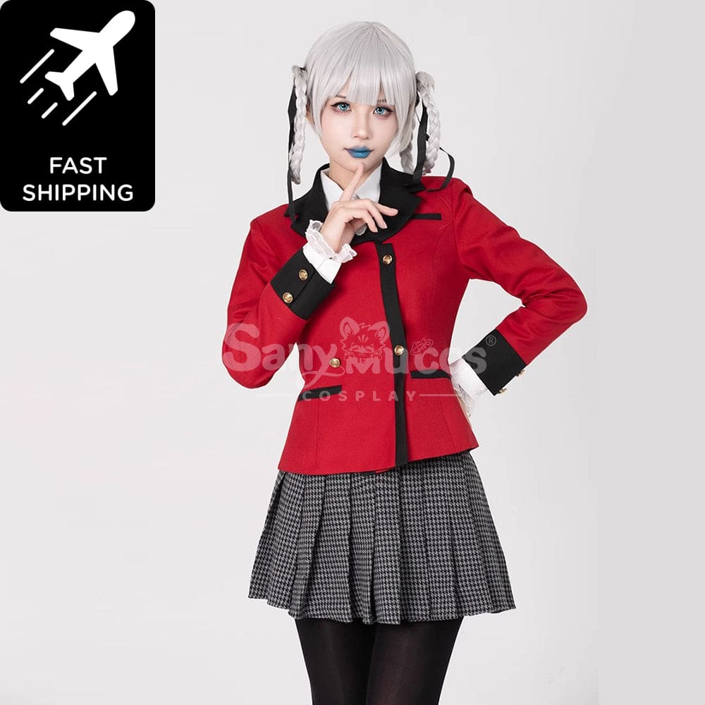 【In Stock】Anime Kakegurui Cosplay Kirari Momobami Cosplay Costume Premium Edition Cosplay Costumes