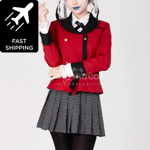 【In Stock】Anime Kakegurui Cosplay Kirari Momobami Cosplay Costume Premium Edition Cosplay Costumes