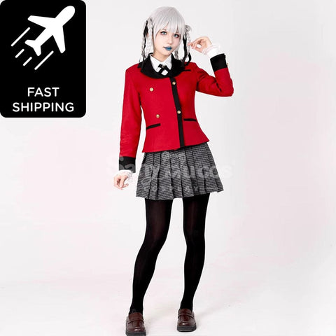 【In Stock】Anime Kakegurui Cosplay Kirari Momobami Cosplay Costume Premium Edition Cosplay Costumes