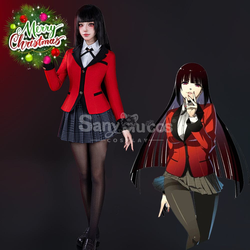 【48H To Ship】Anime Kakegurui Cosplay Kirari Momobami Cosplay Costume Premium Edition Cosplay Costumes