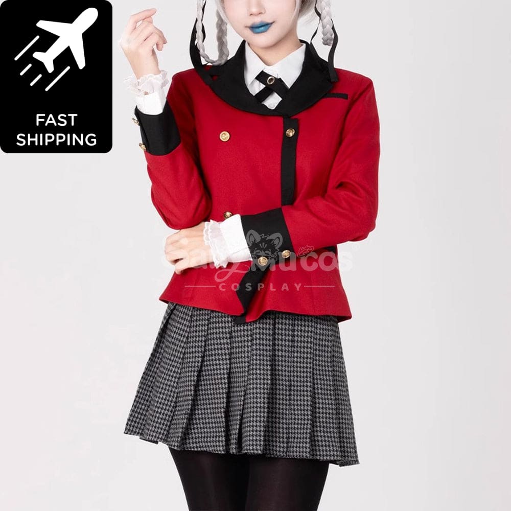 【In Stock】Anime Kakegurui Cosplay Kirari Momobami Cosplay Costume Premium Edition Cosplay Costumes