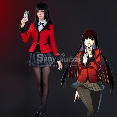 【48H To Ship】Anime Kakegurui Cosplay Kirari Momobami Cosplay Costume Premium Edition Cosplay Costumes