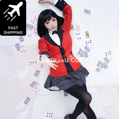 Anime Kakegurui Cosplay Costume Yumeko Jabami School Uniform Women Costume