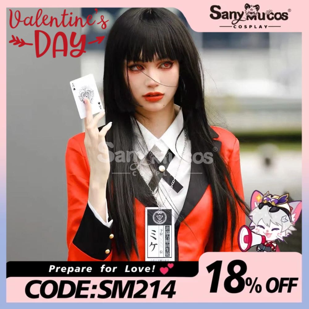 【In Stock】Anime Kakegurui Jabami Yumeko Jk Red And Black School Uniform Cosplay Costume Costumes