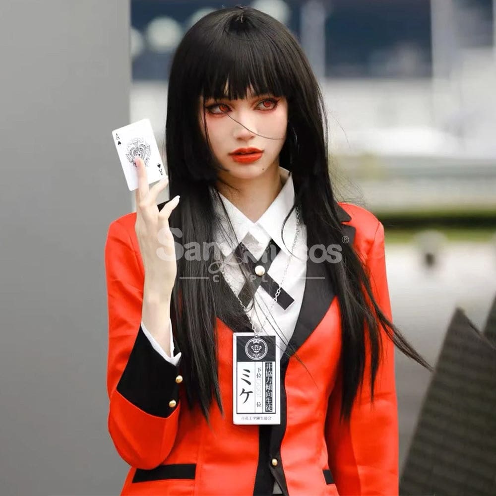 【In Stock】Anime Kakegurui Jabami Yumeko Jk Red And Black School Uniform Cosplay Costume Costumes