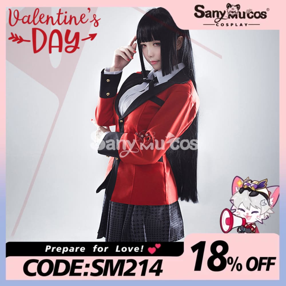 Anime Kakegurui Cosplay Costume Yumeko Jabami School Uniform Women Costume