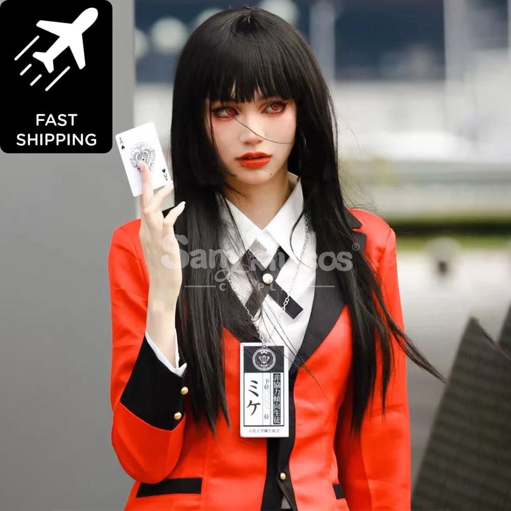 【In Stock】Anime Kakegurui Jabami Yumeko Jk Red And Black School Uniform Cosplay Costume Costumes