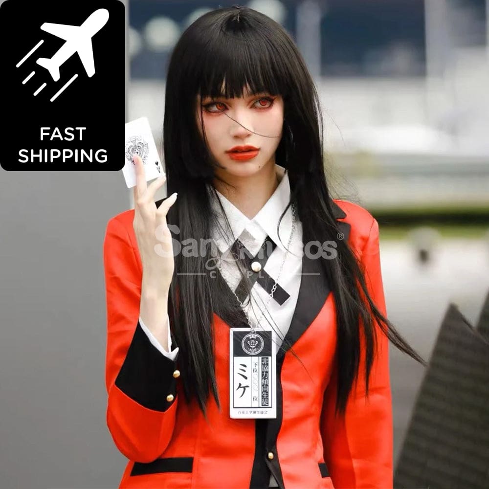 【In Stock】Anime Kakegurui Jabami Yumeko Jk Red And Black School Uniform Cosplay Costume Costumes