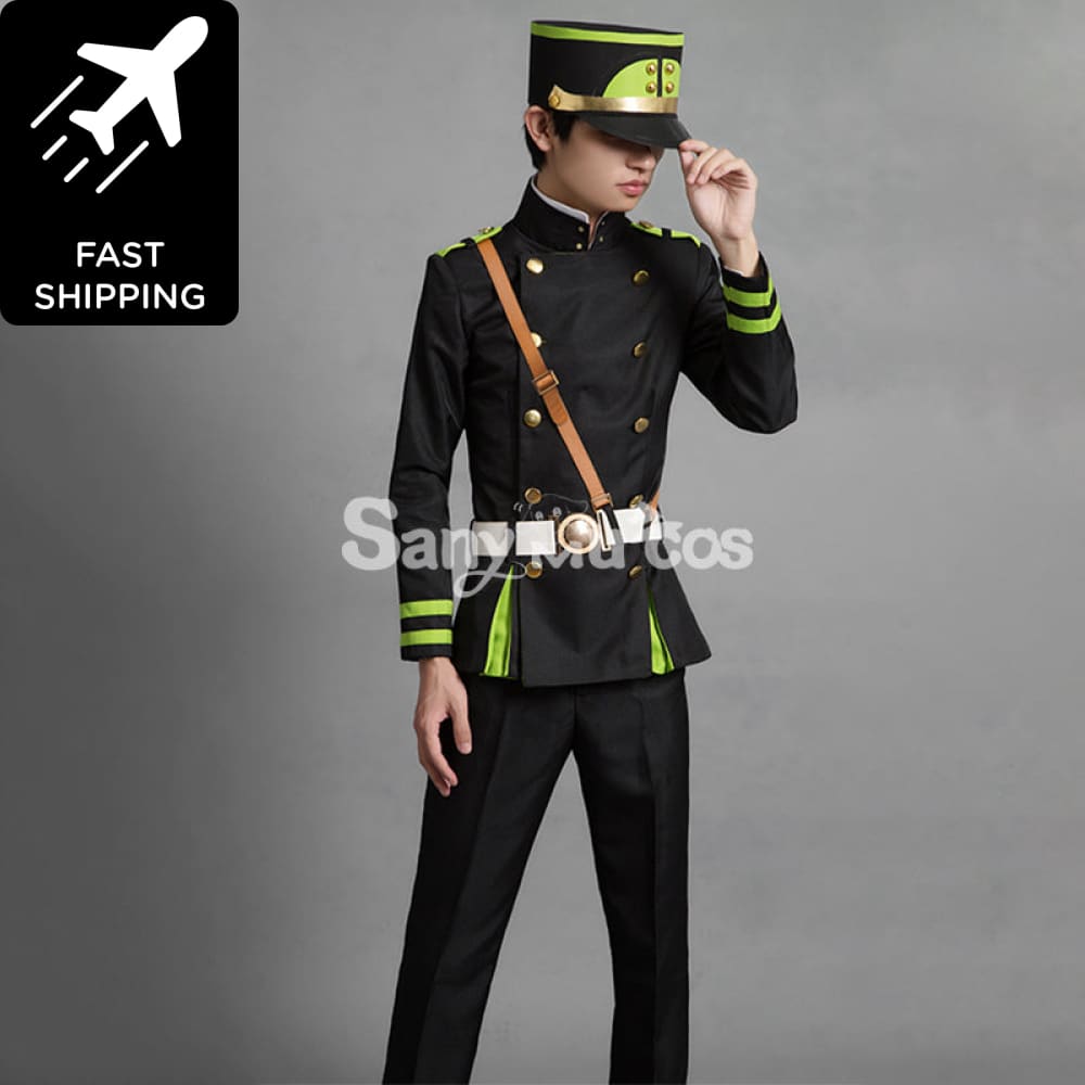 Anime Seraph of the End Yuichiro Hyakuya Military Uniform Cosplay Costume Halloween