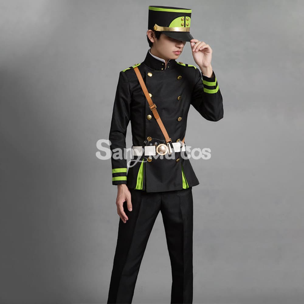 Anime Seraph of the End Yuichiro Hyakuya Military Uniform Cosplay Costume Halloween