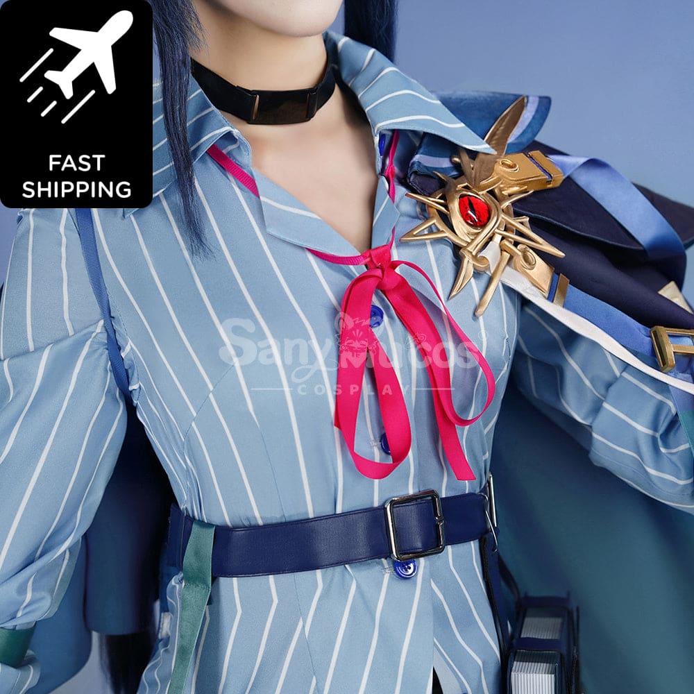 【Pre-Sale】Game Arknights Cosplay Blaze Explosive Blue Flame Costume Premium Edition Costumes