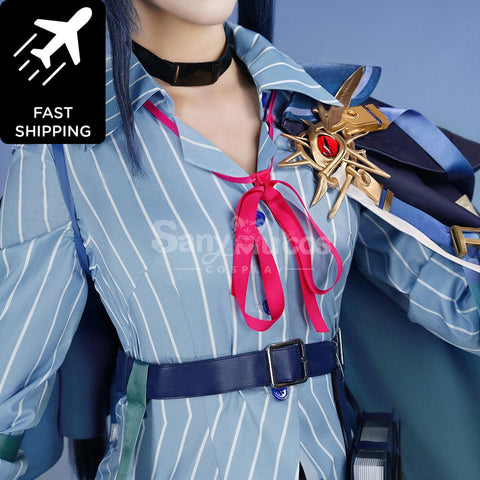 【Pre-Sale】Game Arknights Cosplay Blaze Explosive Blue Flame Costume Premium Edition Costumes