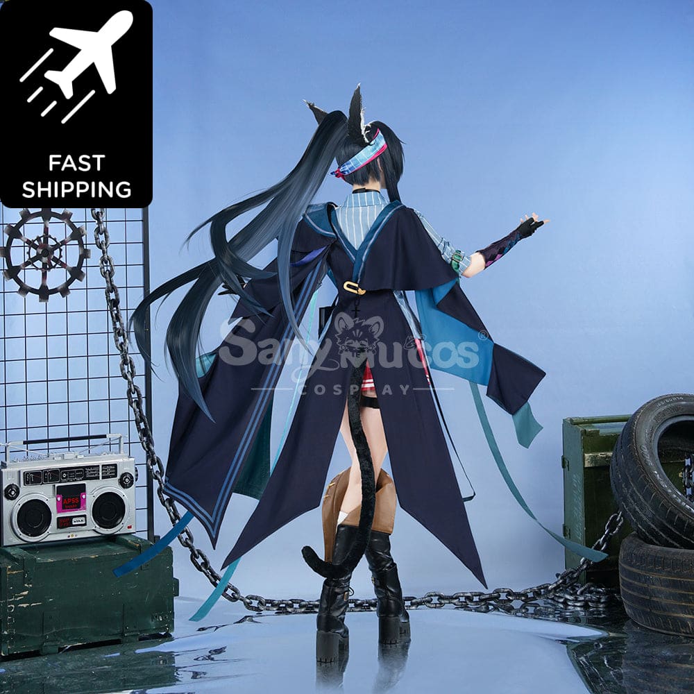 【Pre-Sale】Game Arknights Cosplay Blaze Explosive Blue Flame Costume Premium Edition Costumes