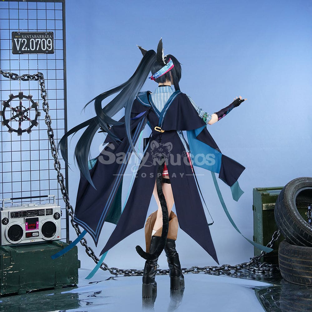 【Pre-Sale】Game Arknights Cosplay Blaze Explosive Blue Flame Costume Premium Edition Costumes