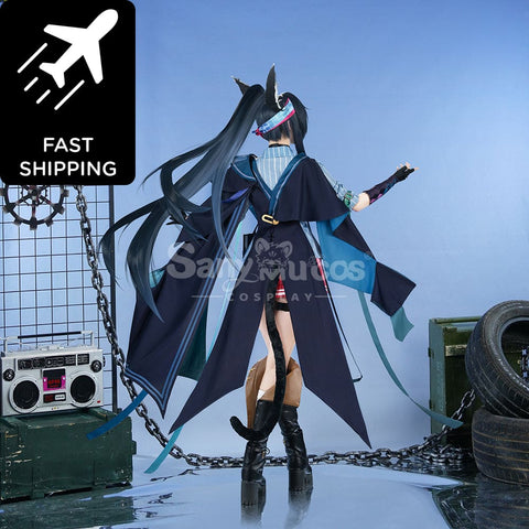 【Pre-Sale】Game Arknights Cosplay Blaze Explosive Blue Flame Costume Premium Edition Costumes