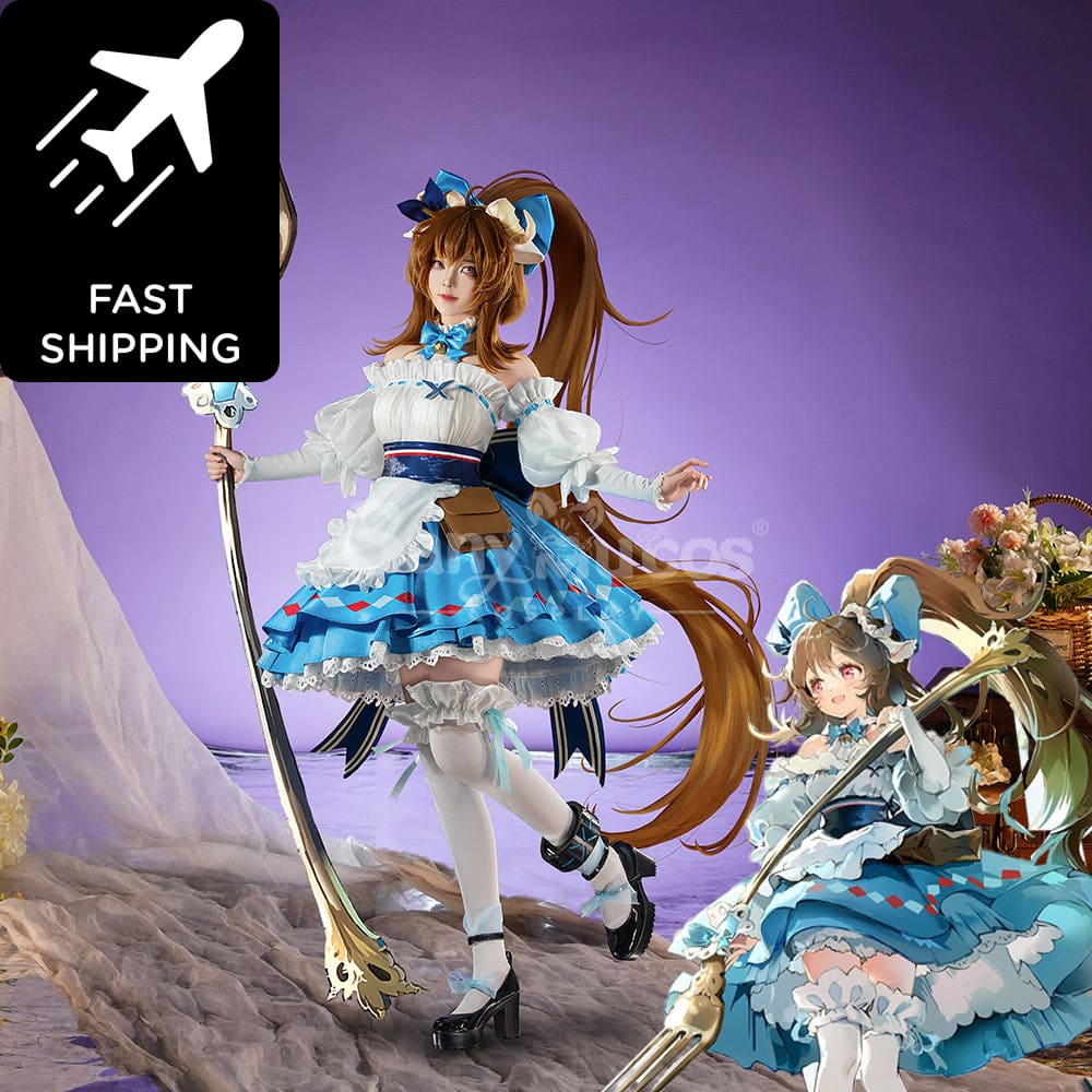 【Pre-Sale: Ship By Dec. 30Th!】 Game Arknights Cosplay Eyjafjalla The Hvít Aska Costume