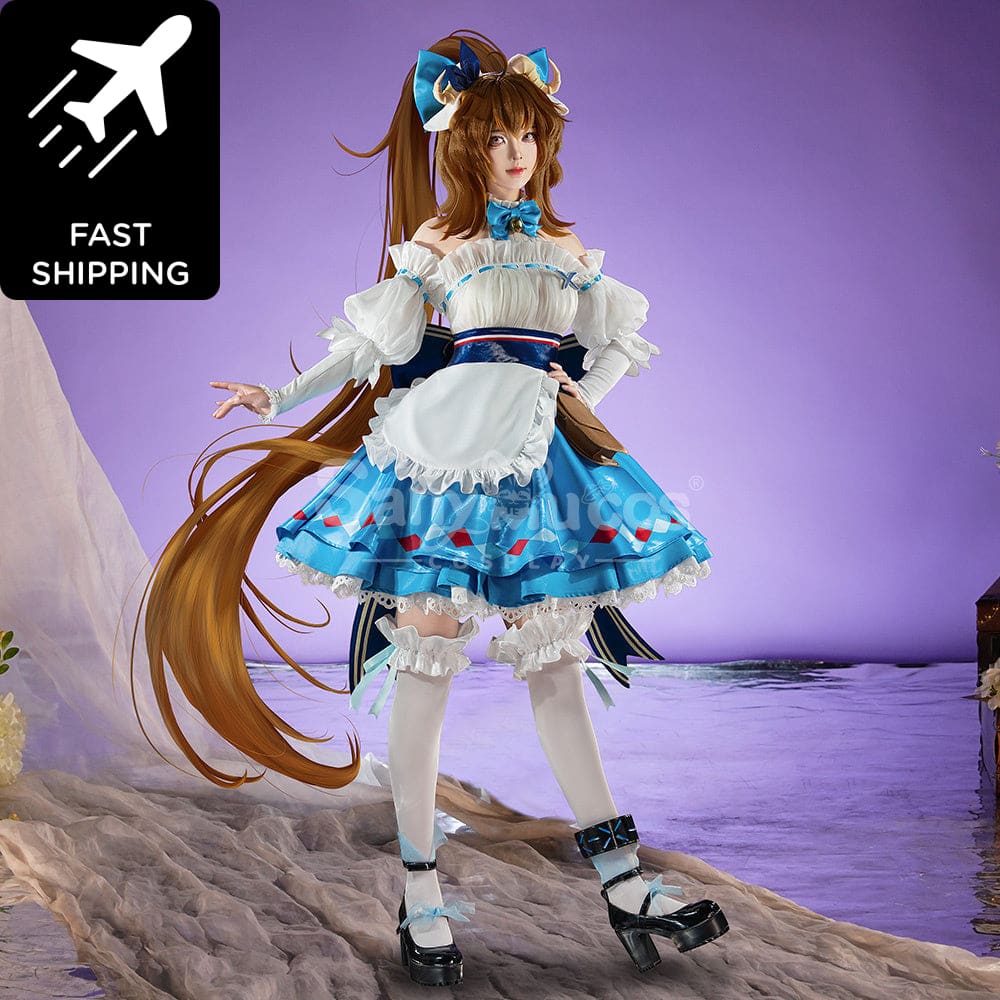 【Pre-Sale: Ship By Dec. 30Th!】 Game Arknights Cosplay Eyjafjalla The Hvít Aska Costume