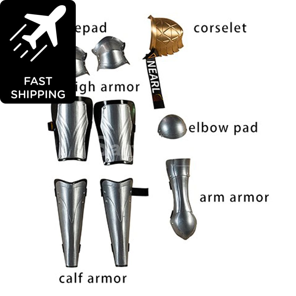 Game Arknights Cosplay Nearl The Radiant Knight Costume Premium Edition Arm And Leg Armor Costumes
