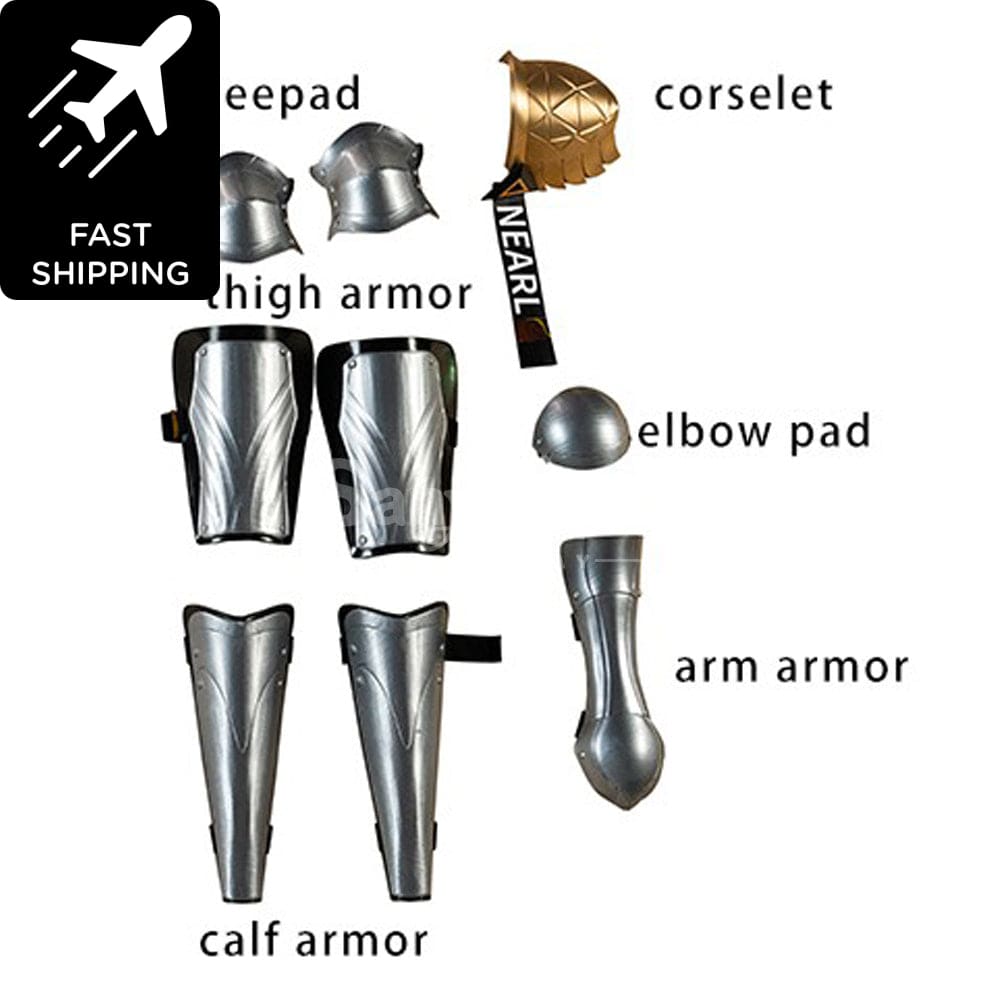 Game Arknights Cosplay Nearl The Radiant Knight Costume Premium Edition Arm And Leg Armor Costumes