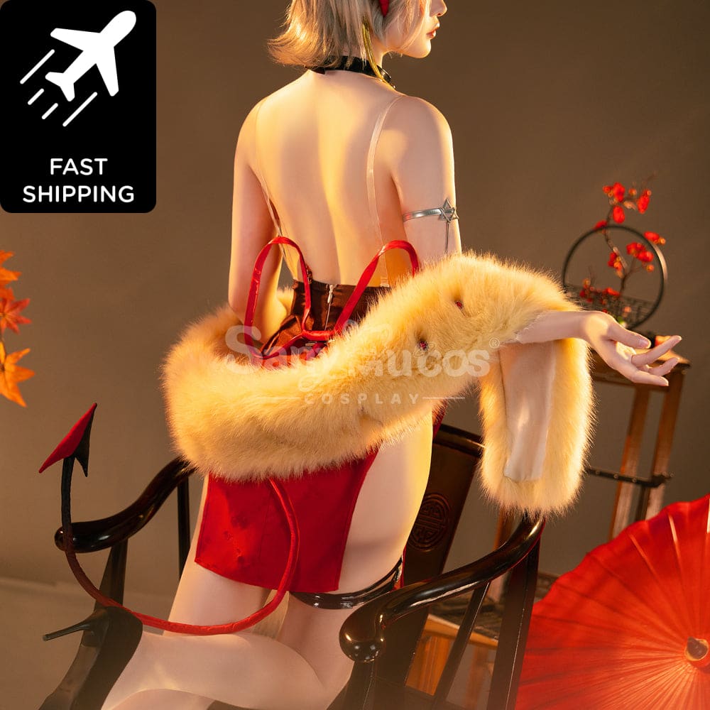 【Pre-Sale】Game Arknights Cosplay Wiš’adel Cheongsam Cosplay Costume Premium Edition Cosplay Costumes