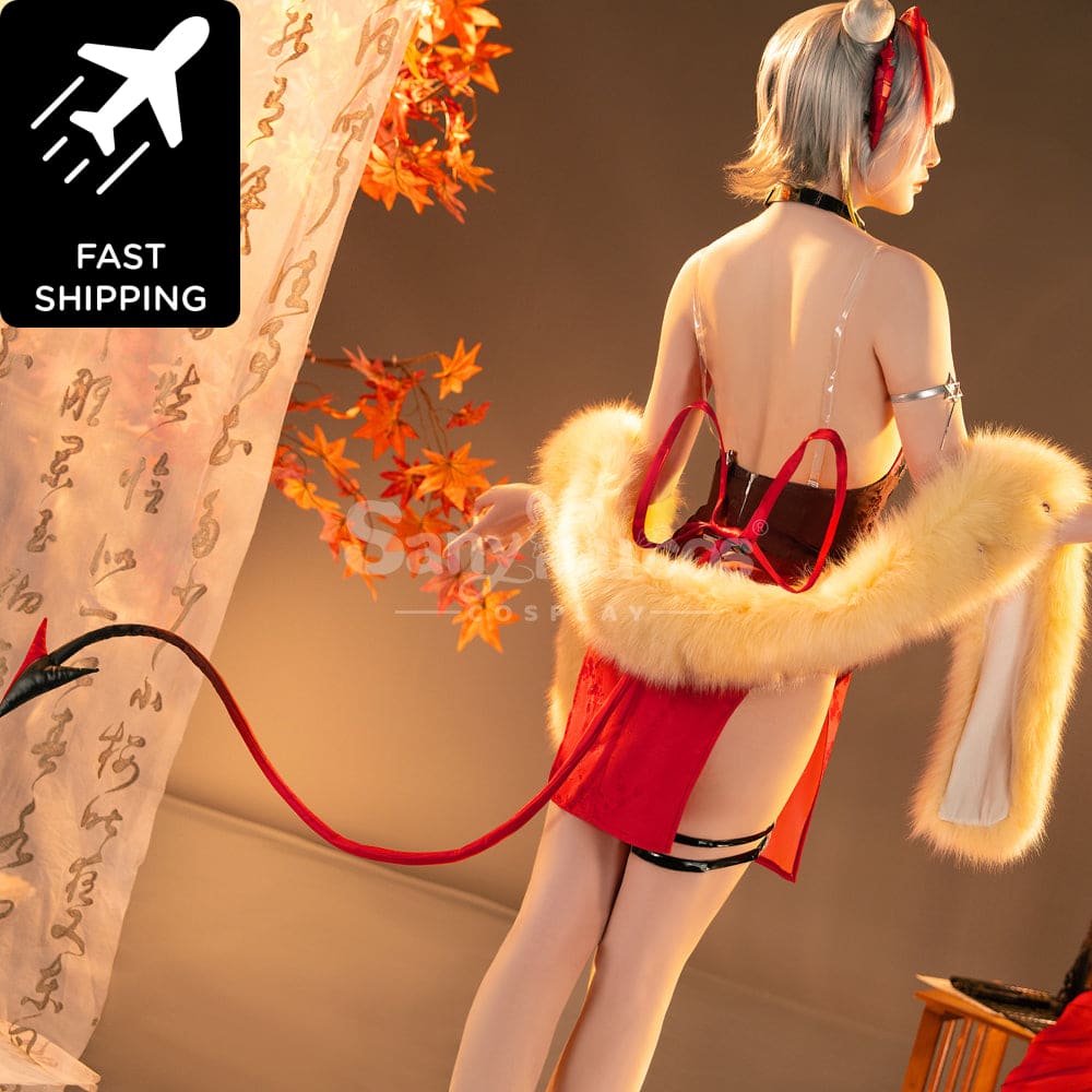 【Pre-Sale】Game Arknights Cosplay Wiš’adel Cheongsam Cosplay Costume Premium Edition Cosplay Costumes