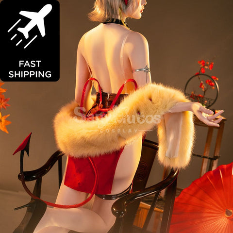 【Pre-Sale】Game Arknights Cosplay Wiš’adel Cheongsam Cosplay Costume Premium Edition Cosplay Costumes