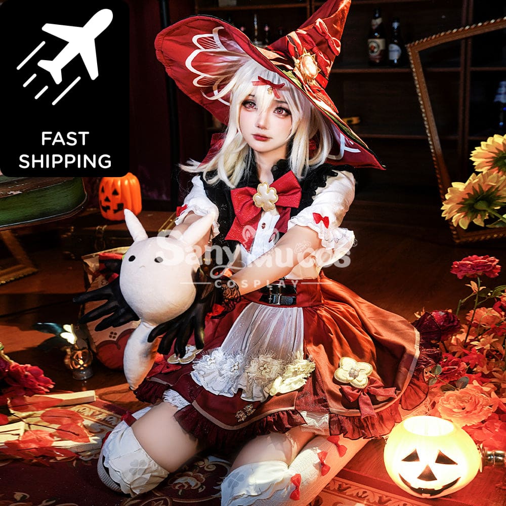 【48H To Ship】Game Genshin Impact Cosplay Blossoming Starlight Klee Costume Premium Edition Costumes