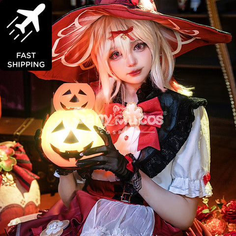 【48H To Ship】Game Genshin Impact Cosplay Blossoming Starlight Klee Costume Premium Edition Costumes