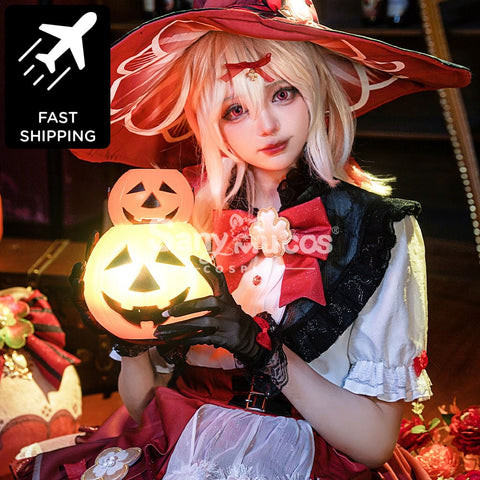 【48H To Ship】Game Genshin Impact Cosplay Blossoming Starlight Klee Costume Premium Edition Costumes