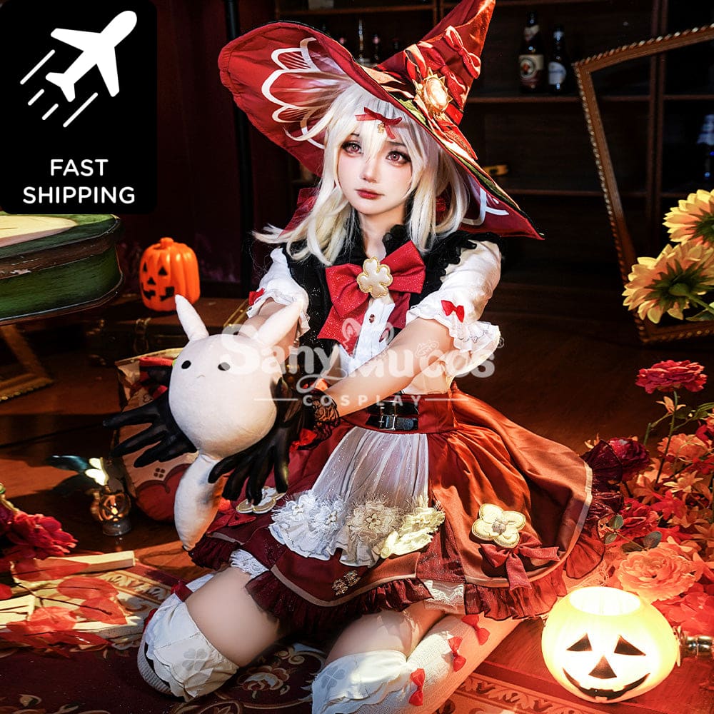 【48H To Ship】Game Genshin Impact Cosplay Blossoming Starlight Klee Costume Premium Edition Costumes