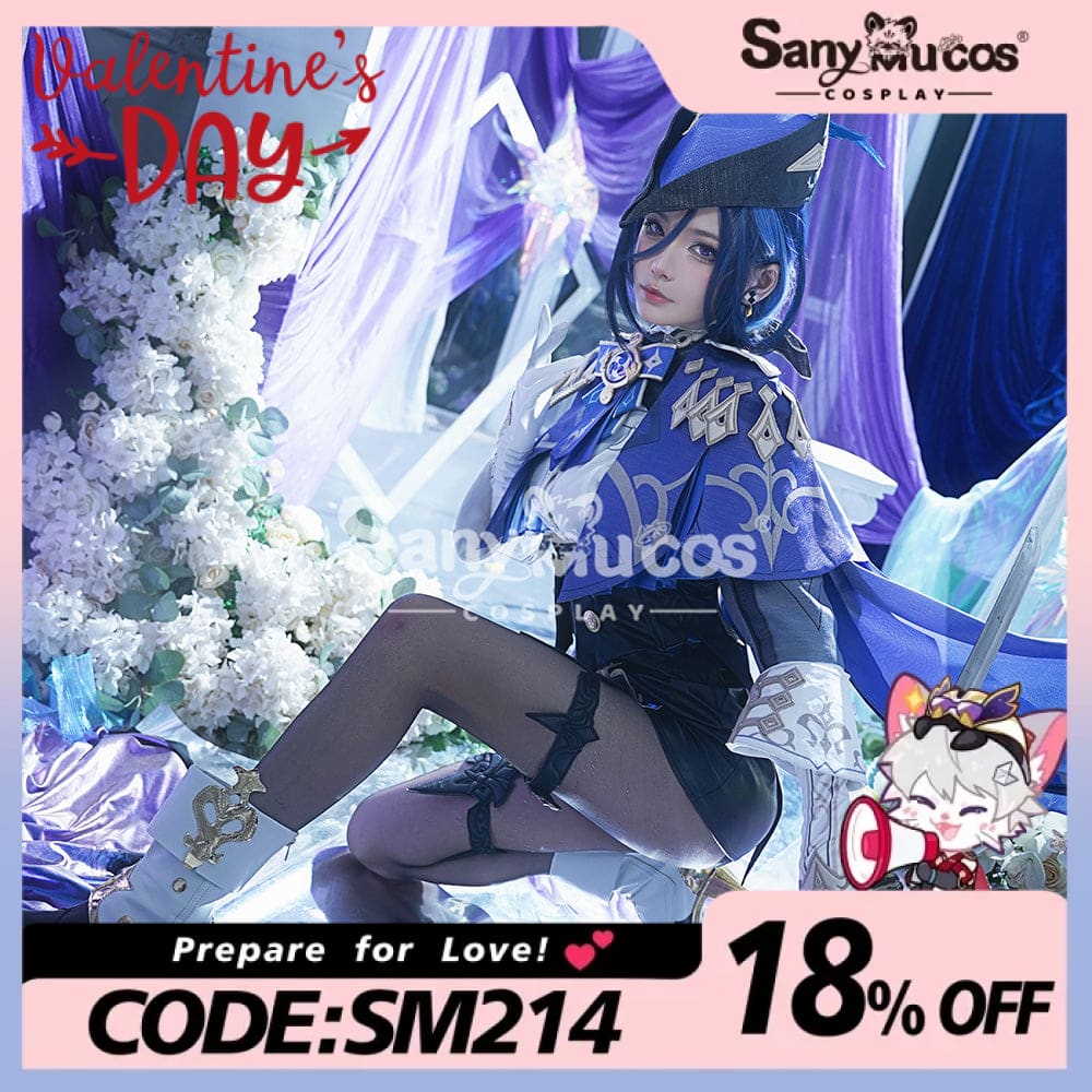 【48H To Ship】Game Genshin Impact Cosplay Clorinde Costume Premium Edition Costumes