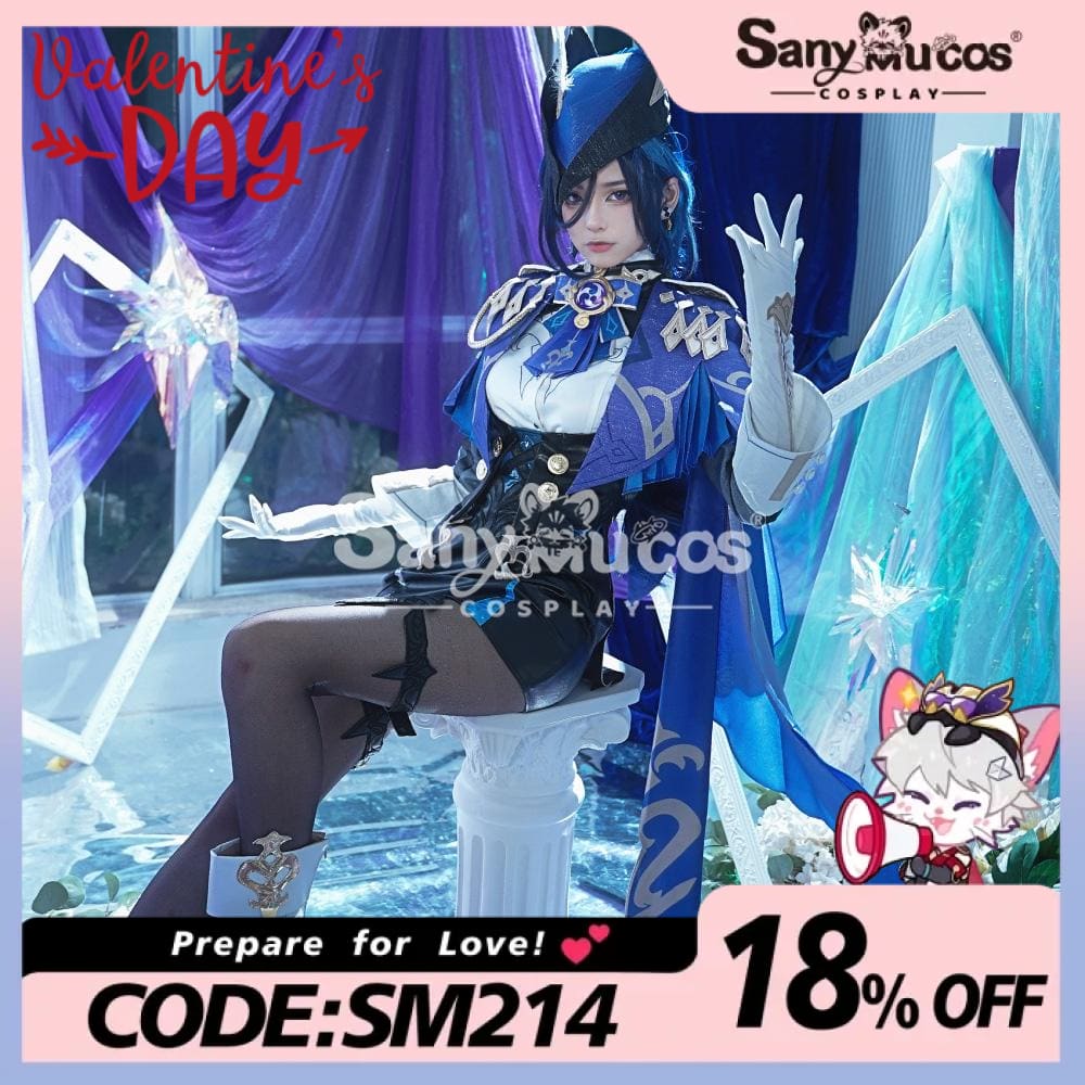 【48H To Ship】Game Genshin Impact Cosplay Clorinde Costume Premium Edition Costumes