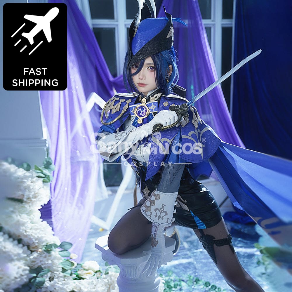 【48H To Ship】Game Genshin Impact Cosplay Clorinde Costume Premium Edition Costumes