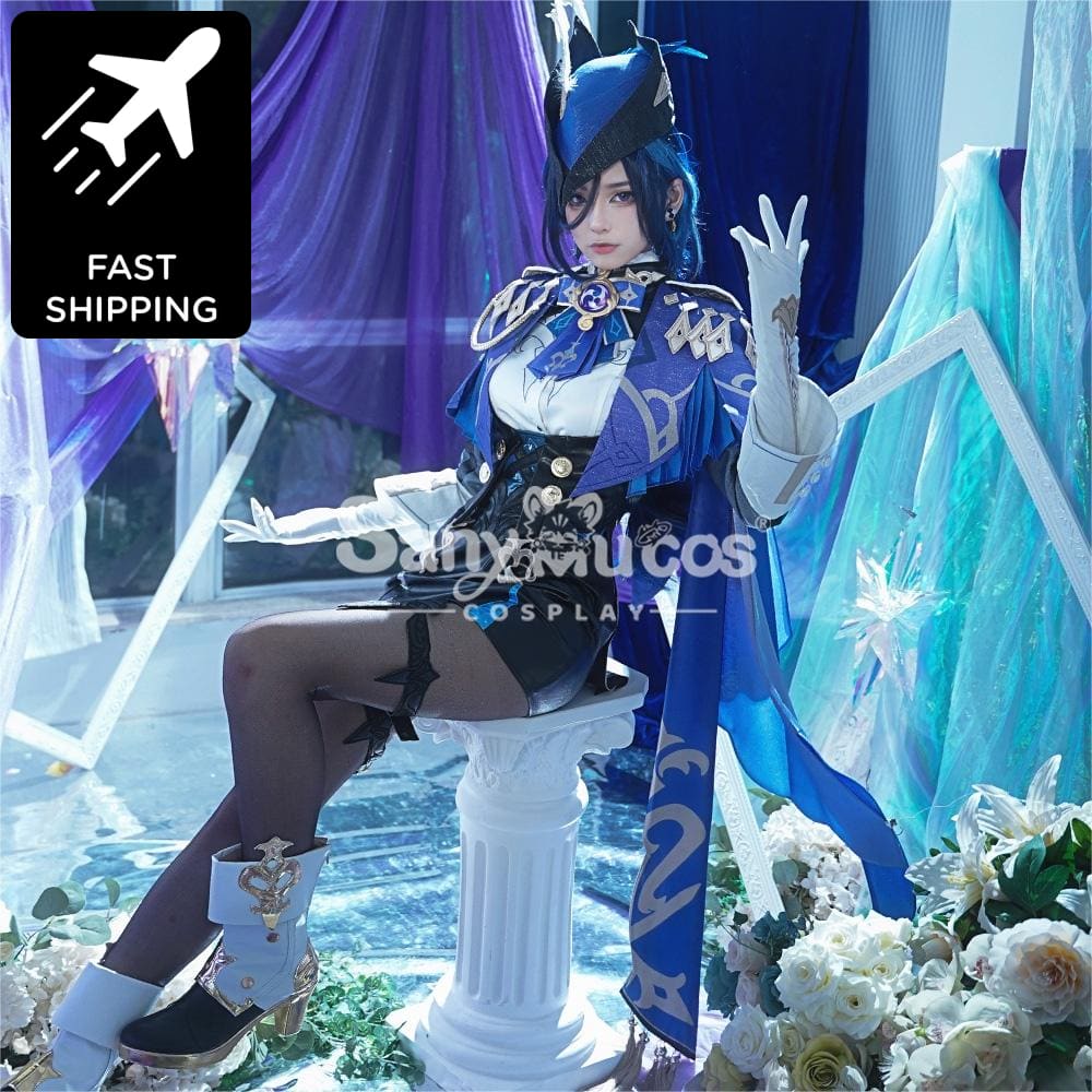 【48H To Ship】Game Genshin Impact Cosplay Clorinde Costume Premium Edition Costumes