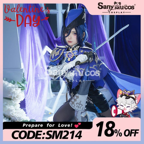 【48H To Ship】Game Genshin Impact Cosplay Clorinde Costume Premium Edition Costumes