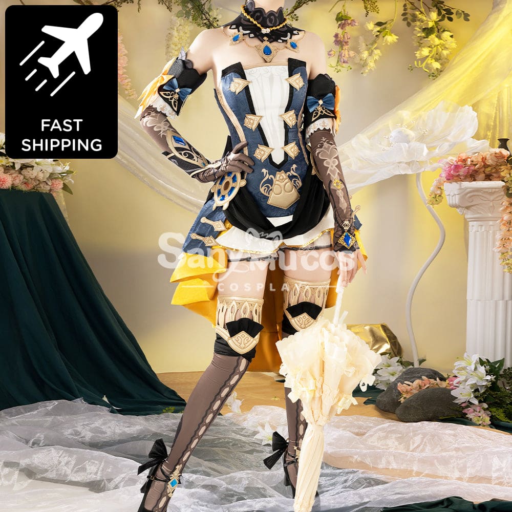 【48H To Ship】Game Genshin Impact Cosplay Navia Costume Premium Edition Costumes