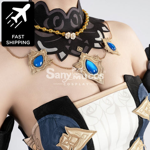 【48H To Ship】Game Genshin Impact Cosplay Navia Costume Premium Edition Costumes