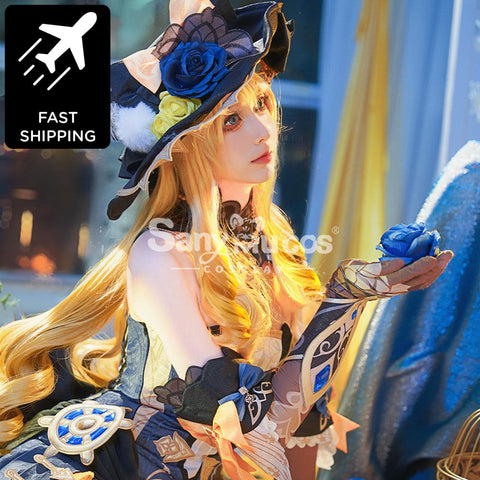 【48H To Ship】Game Genshin Impact Cosplay Navia Costume Premium Edition Costumes