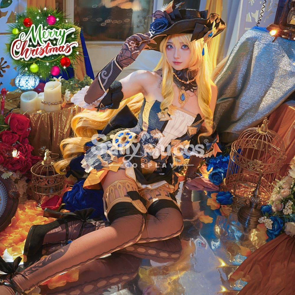 【48H To Ship】Game Genshin Impact Cosplay Navia Costume Premium Edition Costumes