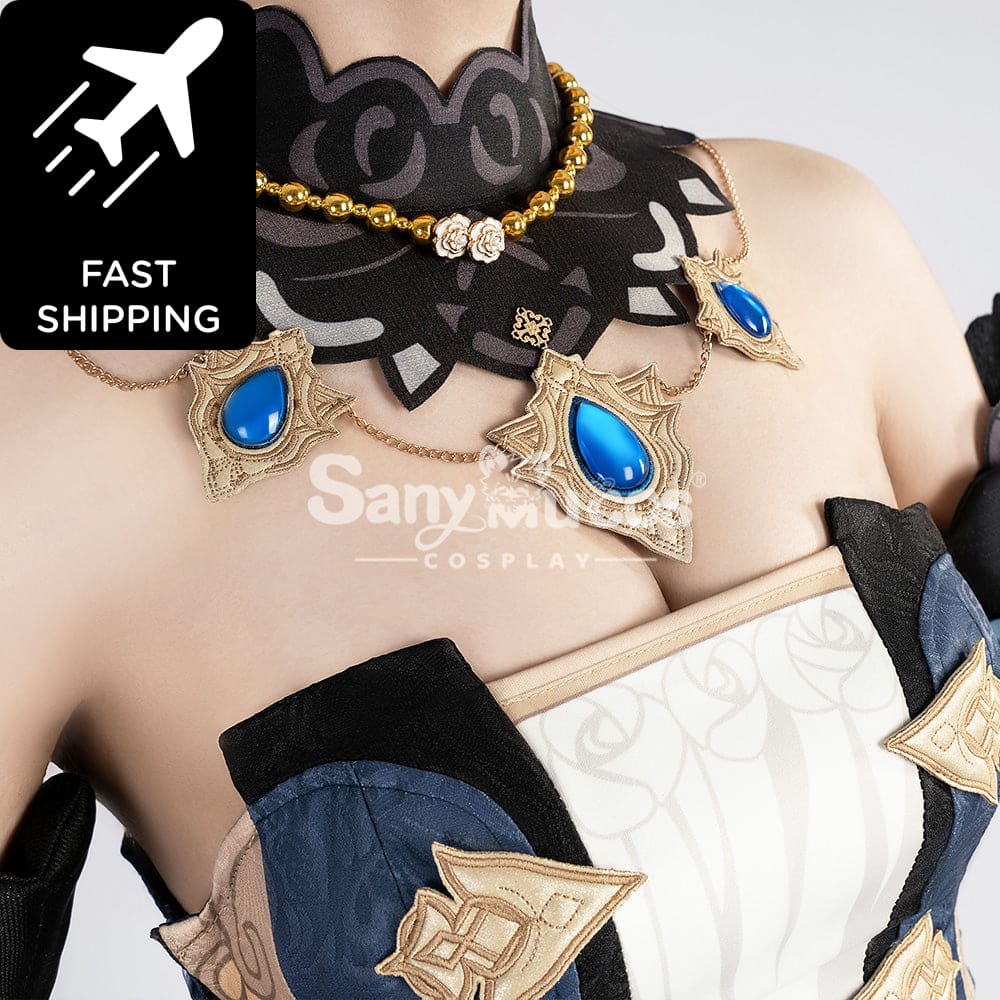 【48H To Ship】Game Genshin Impact Cosplay Navia Costume Premium Edition Costumes