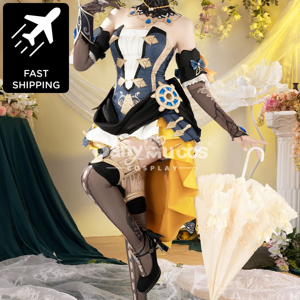 【48H To Ship】Game Genshin Impact Cosplay Navia Costume Premium Edition Costumes