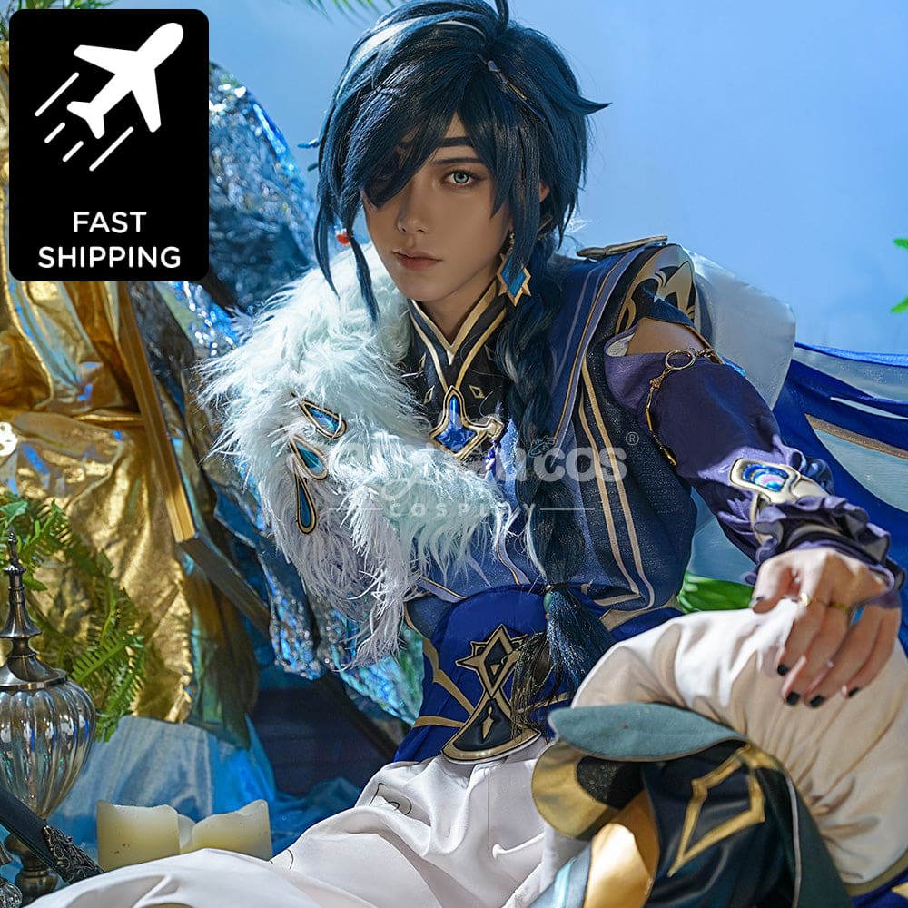 【48H To Ship】Game Genshin Impact Cosplay Sailwind Shadow Kaeya Costume Premium Edition Costumes