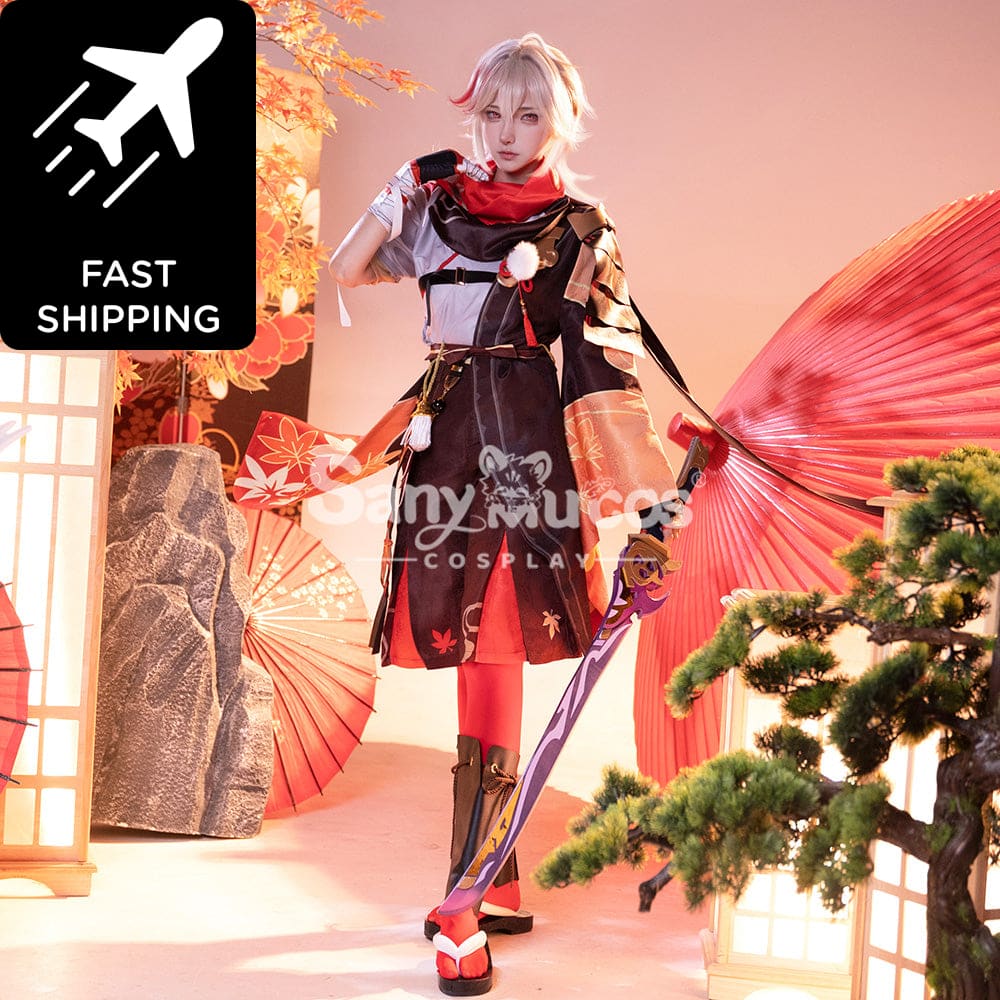 【48H To Ship】Game Genshin Impact Kaedehara Kazuha Kimono Shirt And Pants Cosplay Costume